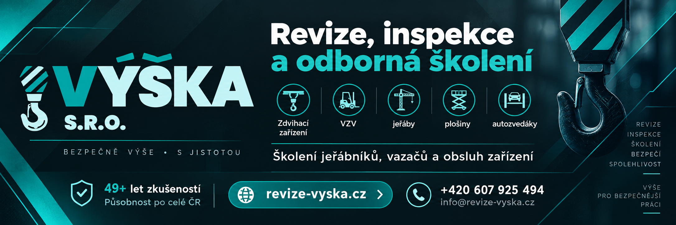 Výška s.r.o. – revize, inspekce a odborná školení